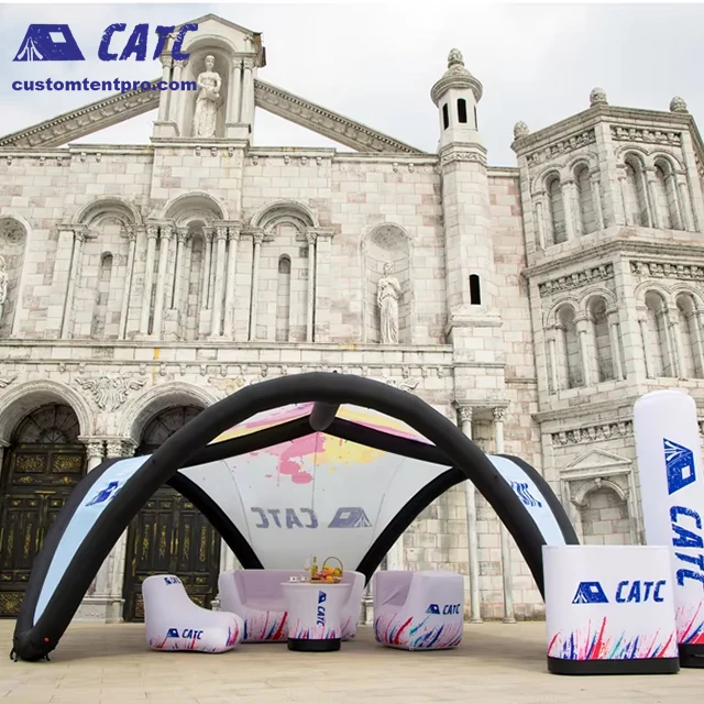 CATC Large Portable Outdoor Tent Waterproof Flame Wind Resistant Inflatable Tent For Exhibition Promotion Rescue Outdoor Events