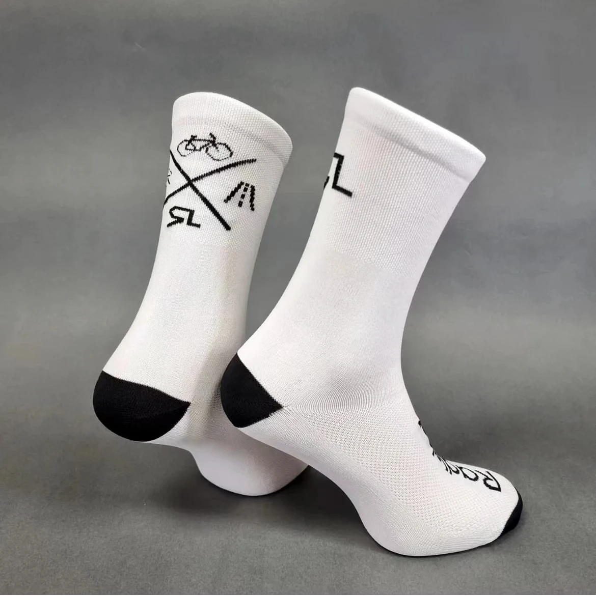Custom Logo Socks Knee High Compression Socks Athletic Running Football Soccer Socks