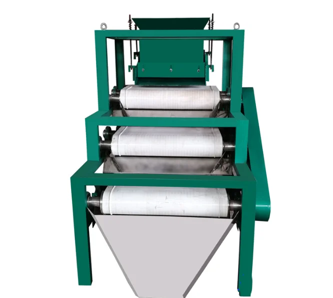 Industrial mineral flat belt type potassium feldspar magnetic separator for mining plant