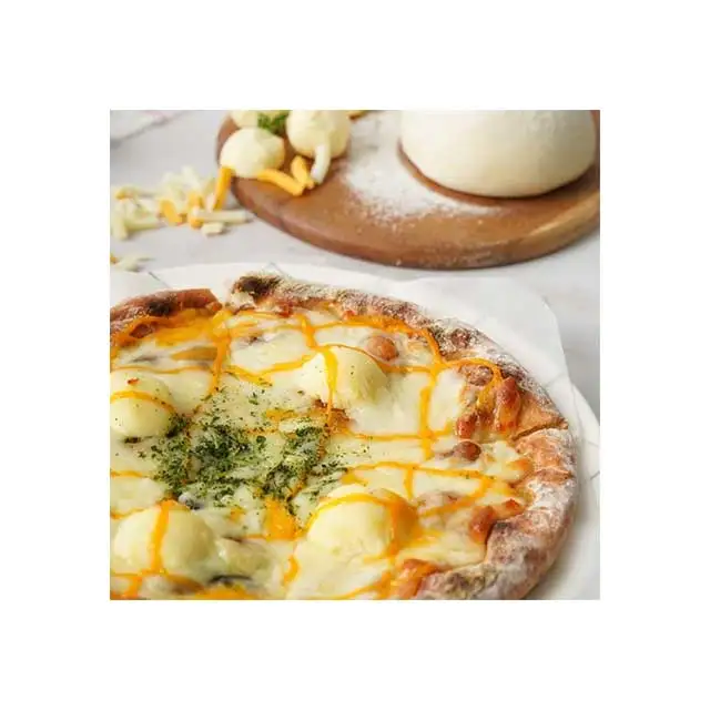Вкусная Сырная Пицца с 5 смесь сыра, Сделано в Корее, жаровня, пицца ручной работы (Вкусный Сыр)