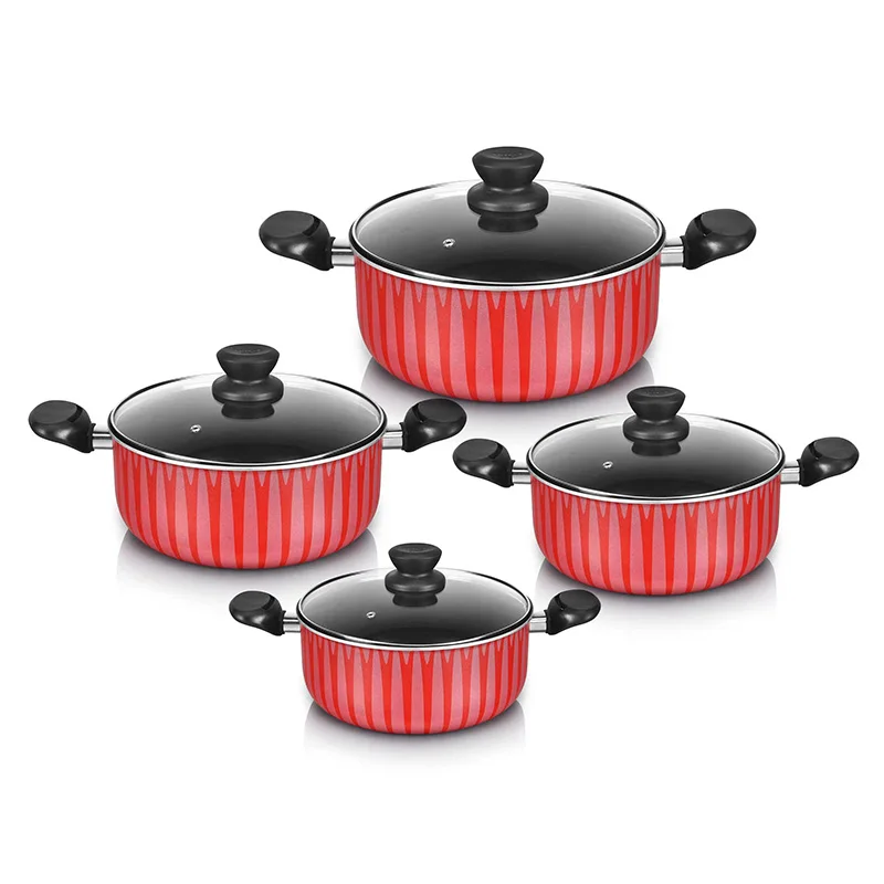 Wholesale Kitchen Non Stick Cookware Set Price Colorful With Painting