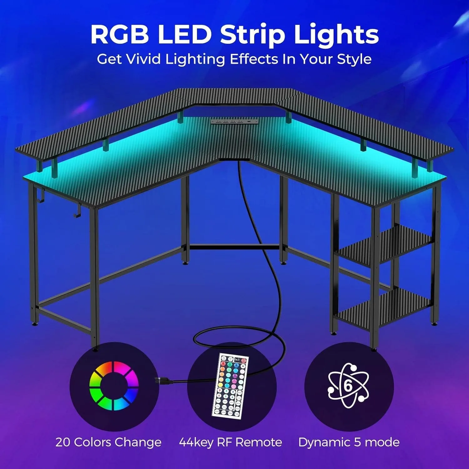 Игровой стол RGB с подсветкой