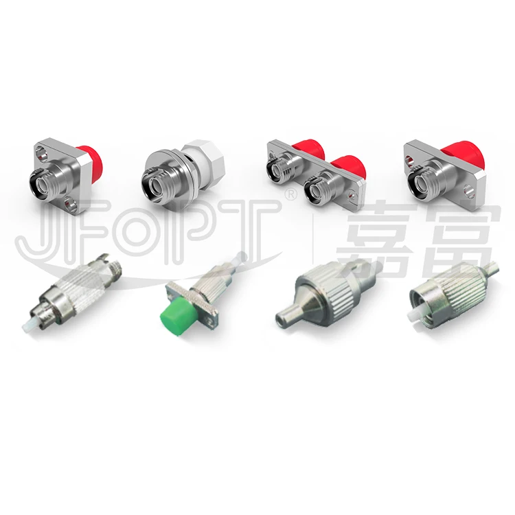 Telecommunication Grade Fiber Optic FC Adapter Round Shape Flange FC APC UPC SC Optical Fiber Coupler