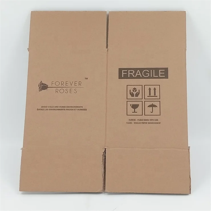 High Quality Printing Logo Brown Kraft Box Corrugated Board Packaging Box