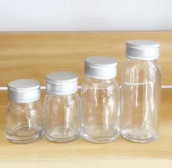 50 ml 75 ml 100 ml food storage honey bee sauce cubilose swiftlet bird nest soup storage glass bottle with red metal seal cap