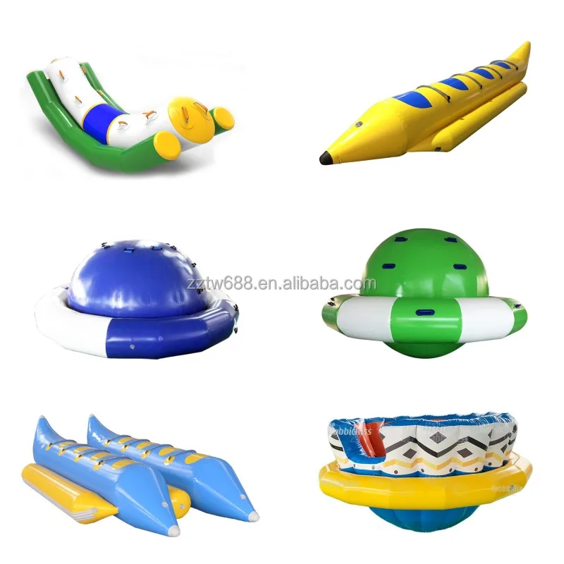Factory Price Water Spinning Ball Inflatable Drag Spinning UFO Towable Tube Inflatable Water Rotating Disco Boat