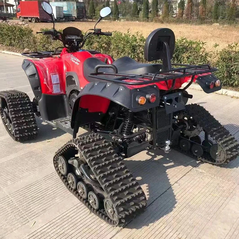 500CC Snow ATV 4X4 Quad with Tracks 4 Wheeler Snow Tracks