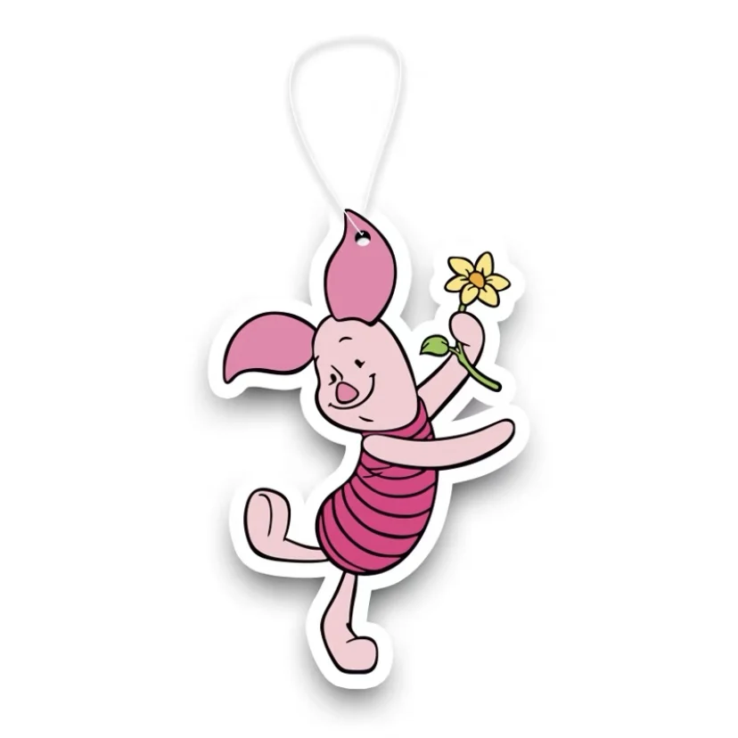 New Long Lasting all scents designer printed paper liquid car Pink pig logo scented custom air freshener for gift