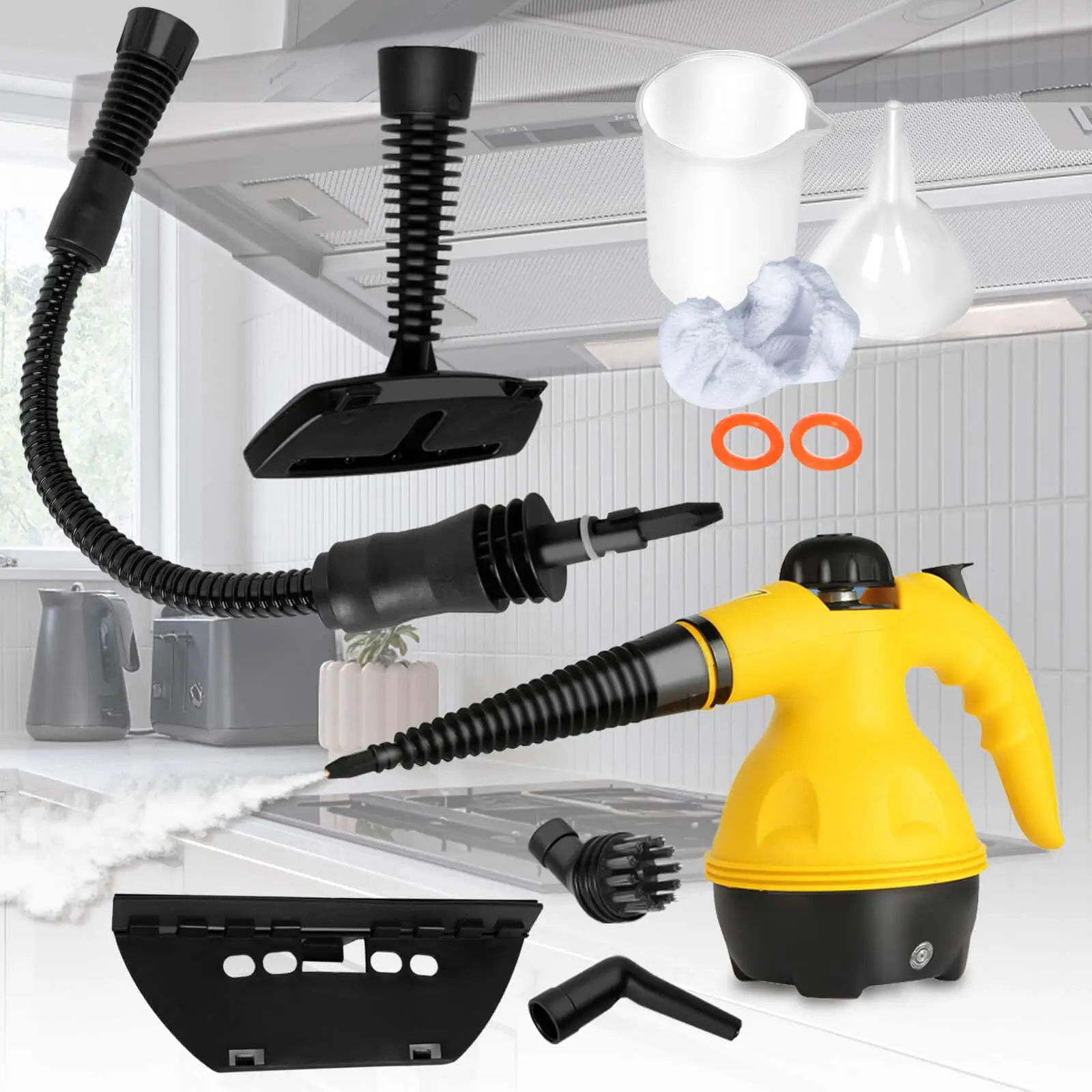 1000W 10S Fast Heating High Pressure Portable Steam Cleaner Handheld Steam Cleaner Steamer for Cleaning