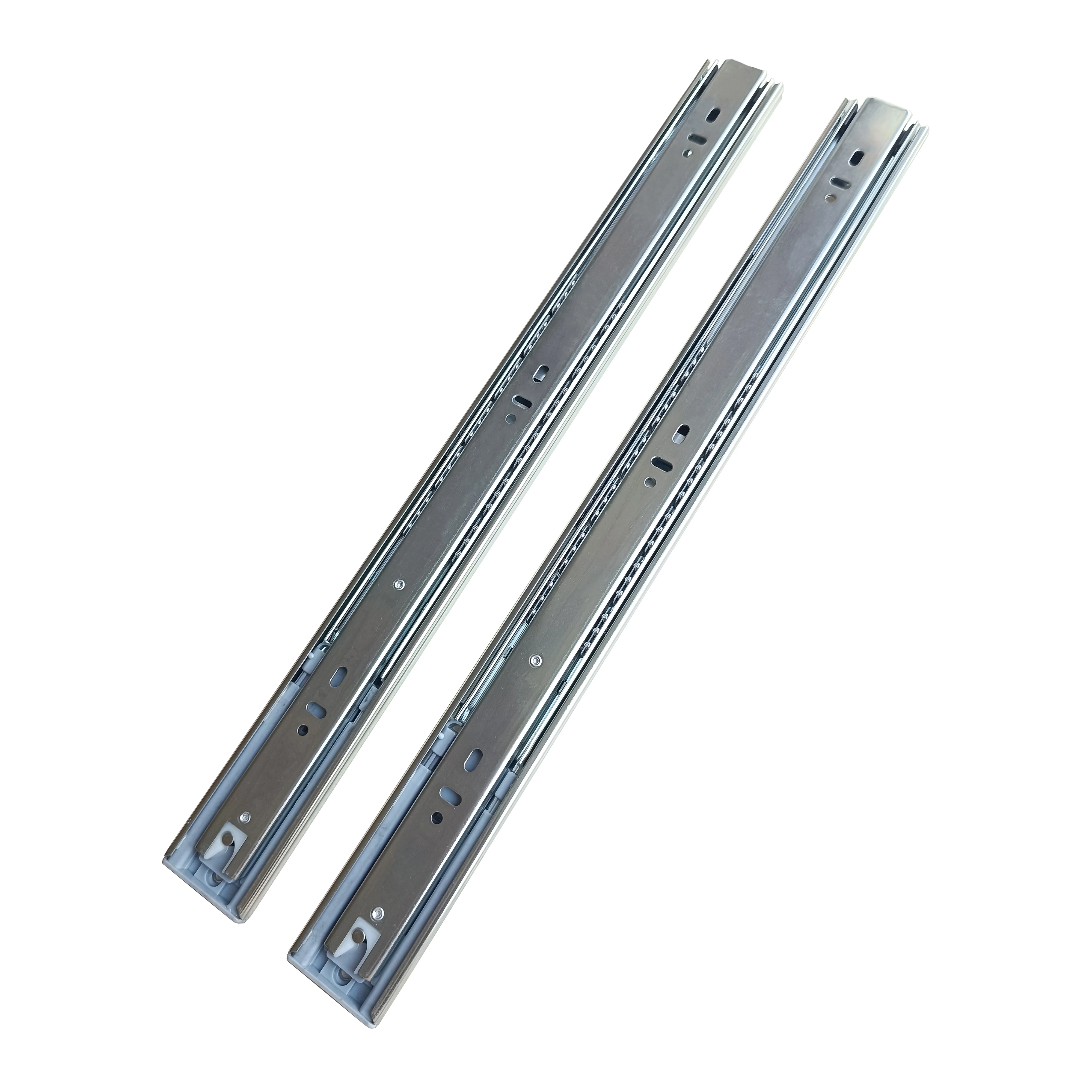Wholesale 3-Fold Furniture Push to Open Full Extension Ball Bearing Slides Drawer Rail Heavy duty Slide Runner