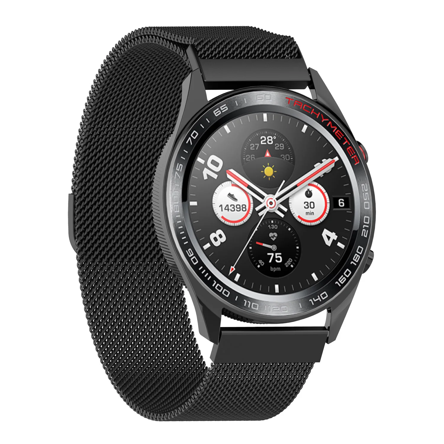 Qiman Milanese Stainless Steel Loop Watch band Strap for Huawei Honor Magic Watch Dream GT GT2 2 SE GS Pro 42mm 46mm