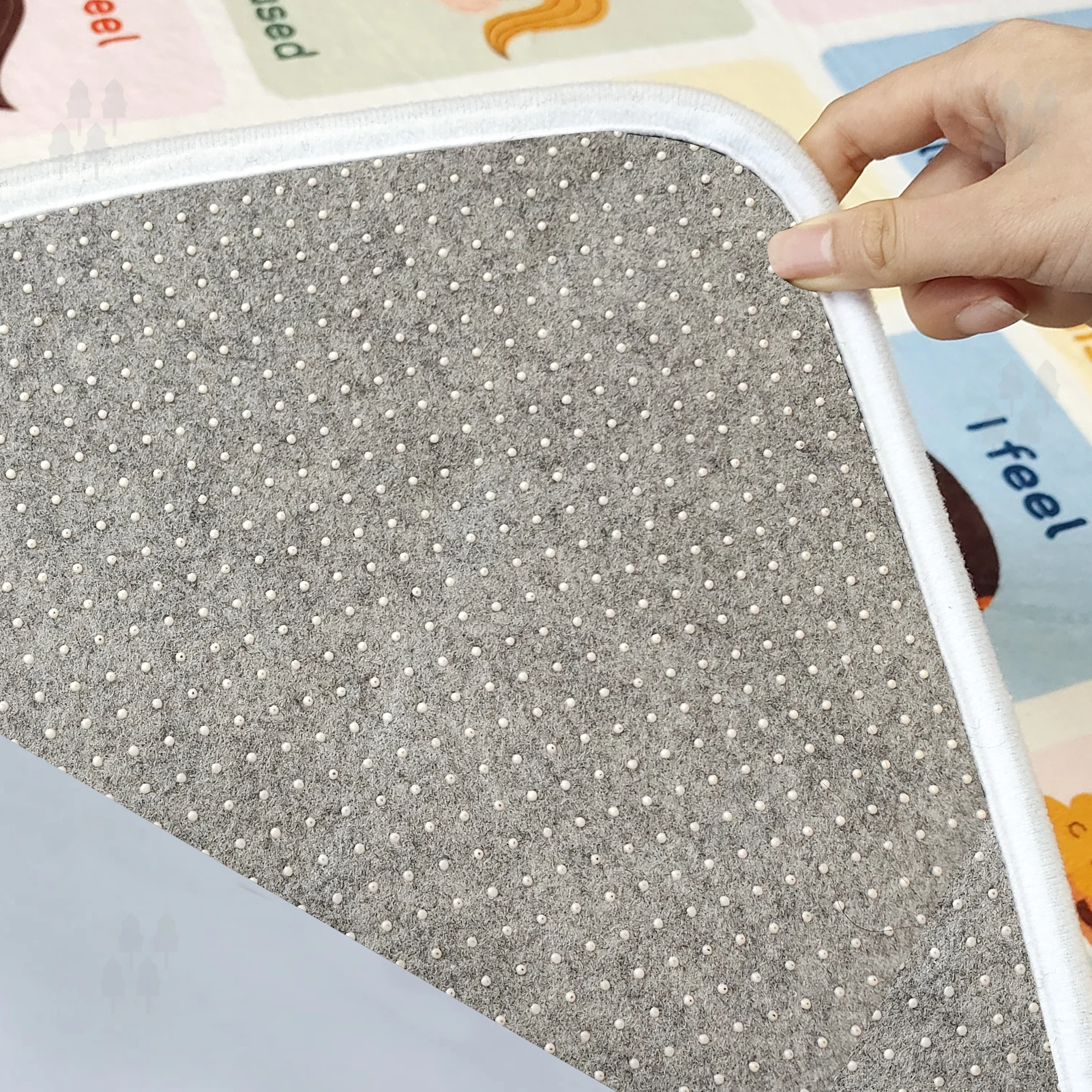 Kids Joy Carpets Face Expressions Large Children Feelings Floor Rug Safe Game Play Mat