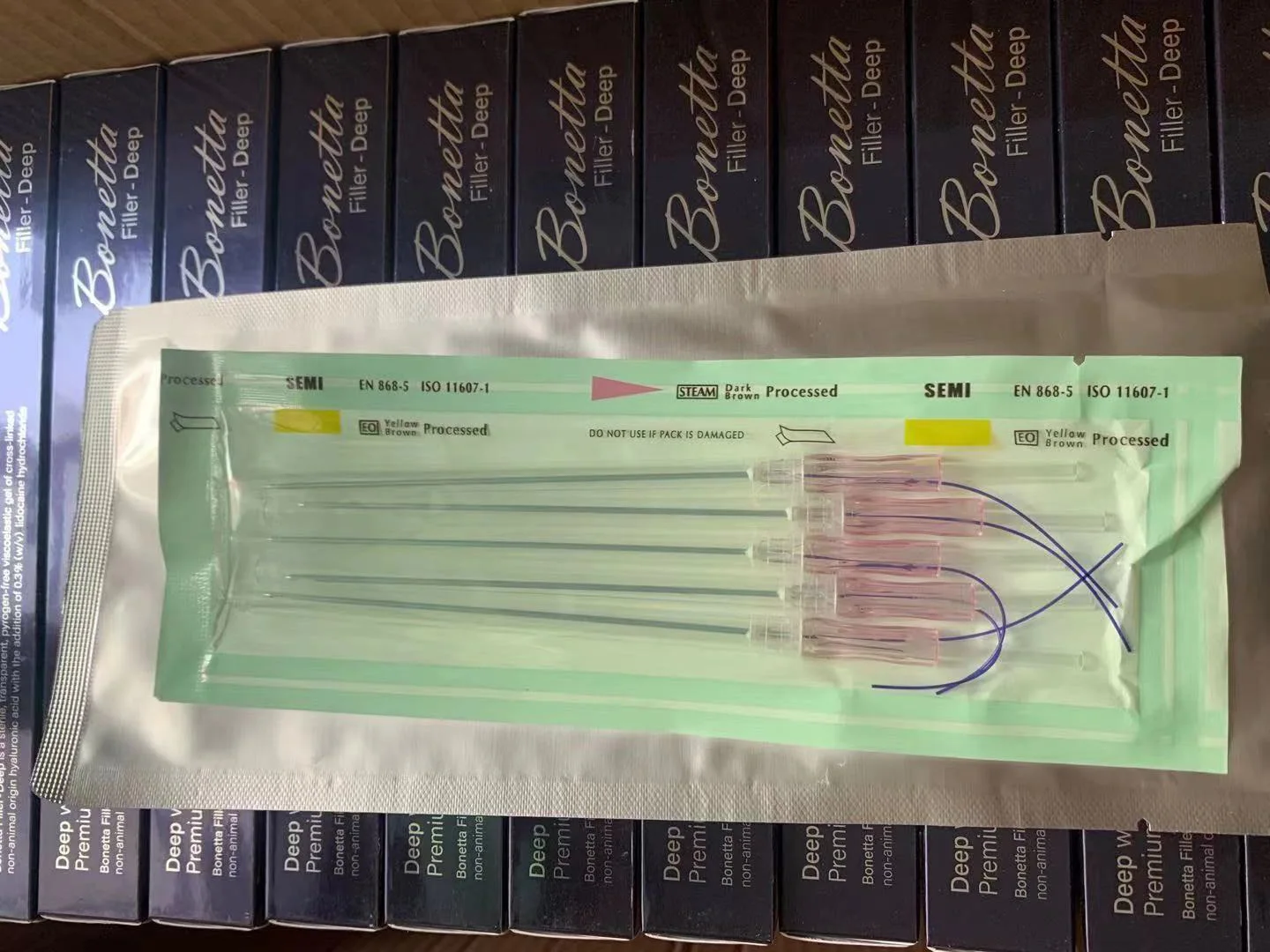 manufacture double needle 20g 290mm face lift pdo thread