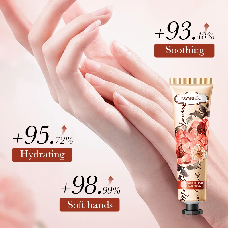 FAYANKOU Private label hand cream lotion moisturizing Plant Fruit Hand Cream Gift Set