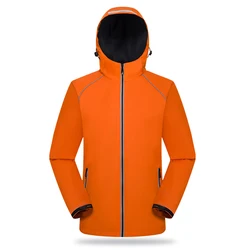 windproof waterproof  Outdoor jacket customized printed logo team work clothes Polar fleece mountaineering wear