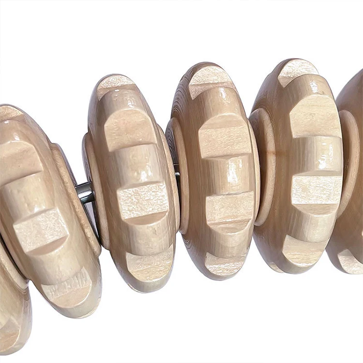 Beech Wooden Massage Roller Stick Thin Body Lumbar Cervical Spine Back Shoulder Leg Wooden Meridian Fitness Tool