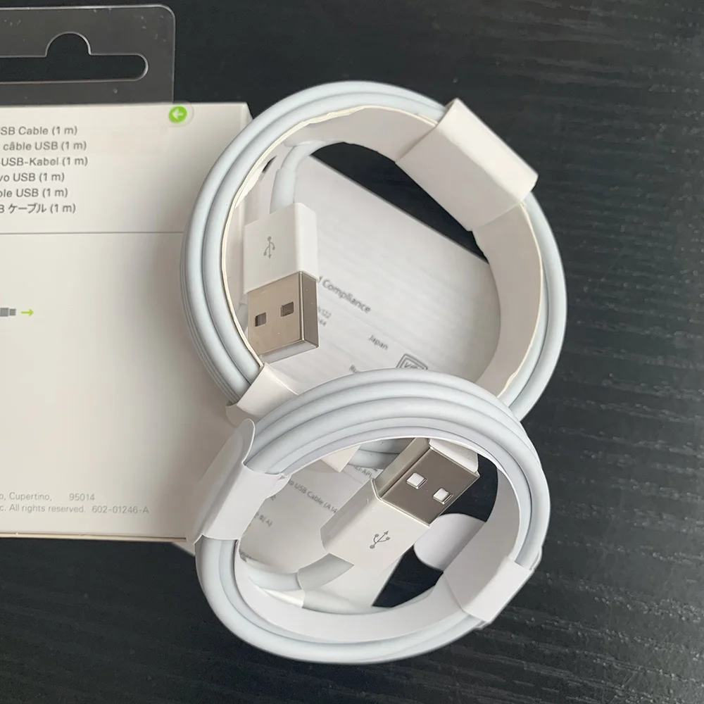  Оптовая продажа usb-кабель для Apple iPhone с оригинальной новой упаковочной коробкой зарядный Дата-кабель 6 7 X