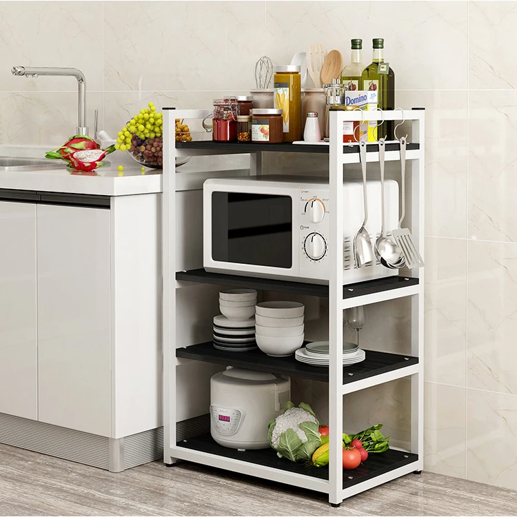 
Kitchen Living Room Light Duty Home Free Metal Racking Floor Storage Shelves 