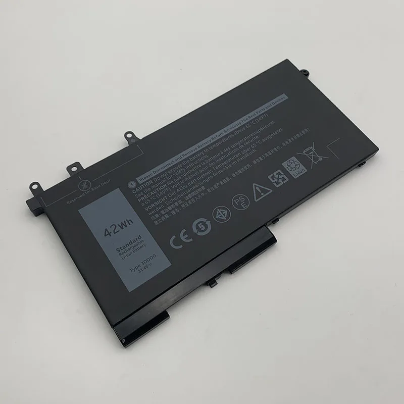 Juyuanxin OEM ODM 11.4V 42WH 3DDDG Laptop battery for Dell Latitude 5280 5480Notebook battery & Li-polymer Battery
