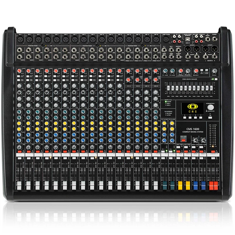 High Quality CMS1600-3 Audio Mixer for Audio Amp DJ Mixer with USB