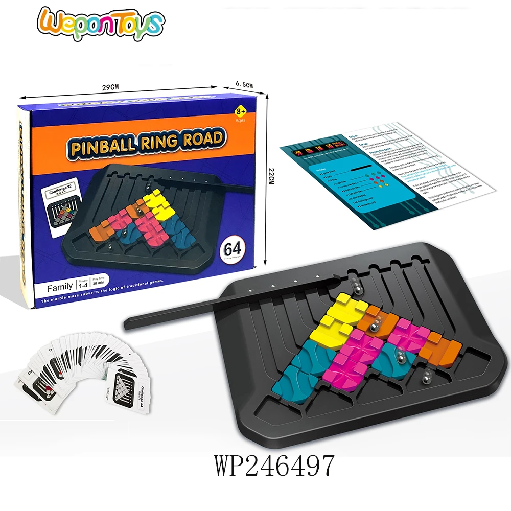 intelligent house playing card game pinball ring road educational marble board game