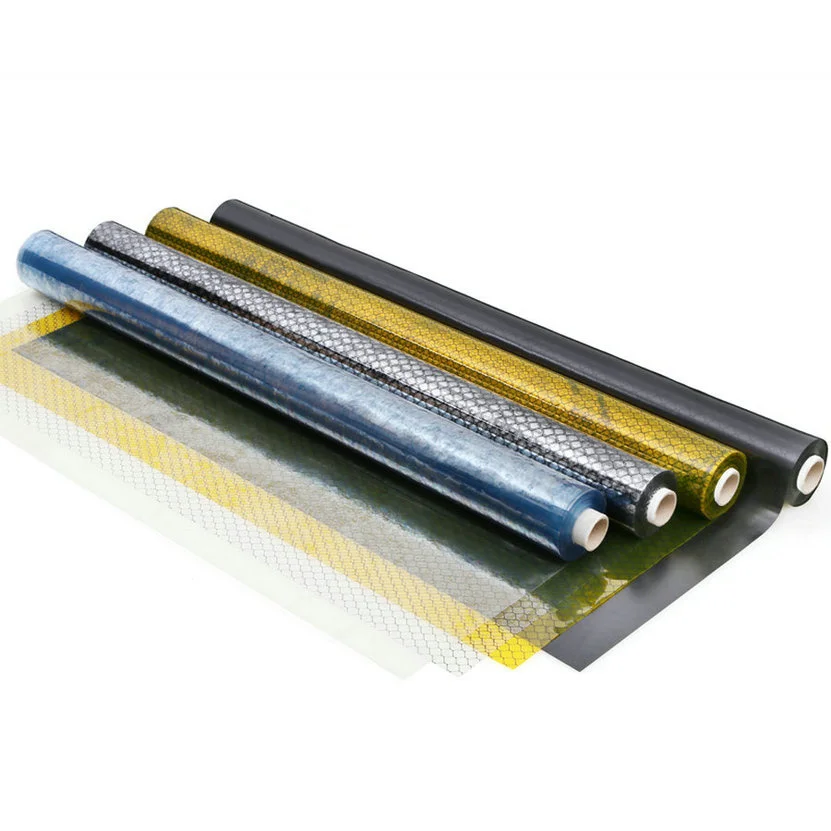 Transparent ESD PVC Grid Curtain Antistatic ESD Anti-Static Film Sheet PVC Grid Curtain