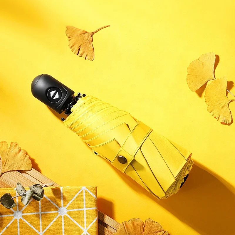 
High Quality Windproof Compact Sun Protect Mini 5 Fold Automatic Umbrella 