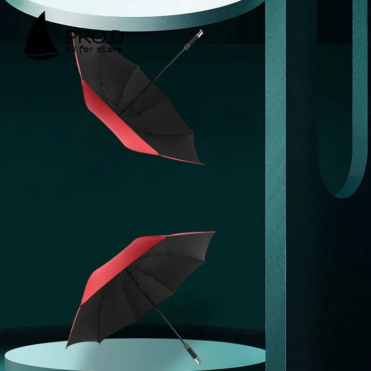 outdoor Self-folding Clear Umbrella vinyl sunshade Triple folding umbrella chinese umbrella