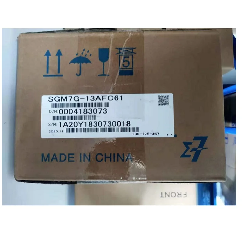 New Style High Torque 3 Phase Motor Servo With Brake 7500W 220V SGM7G-02AFC6C Servo Motor