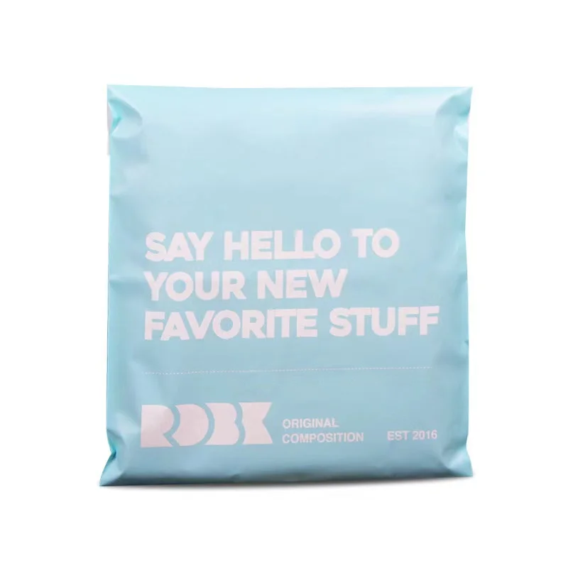 Экологичные самозапечатанные полиэтиленовые почтовые пакеты с индивидуальным принтом курьерские для почтового магазина онлайн