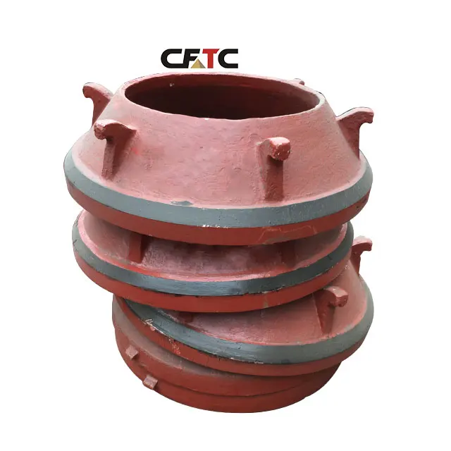 Hot sale hp200 hp300 hp400 crusher parts concave and mantle for cone crusher