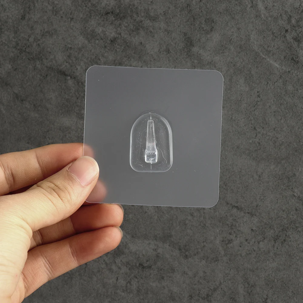 Super Glue Hook Transparent Strong Self Adhesive Door Wall Hangers Hooks for Hanging Kitchen Bathroom Accessories