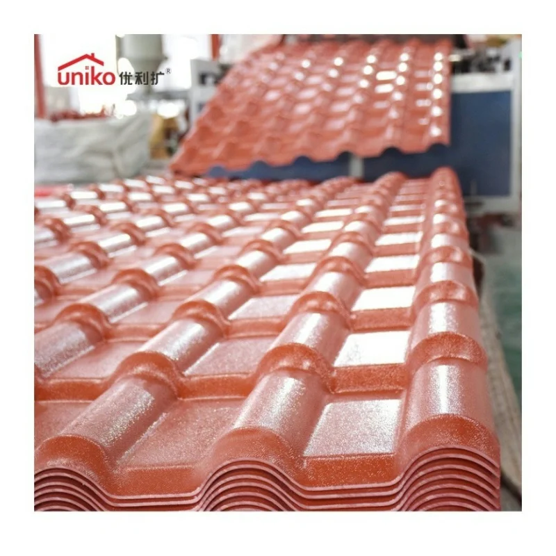 Hot Selling Modern Roof Tile Asphalt Shingles Brick Red Synthetic Resin UPVC ASA Spanish Roof Tile