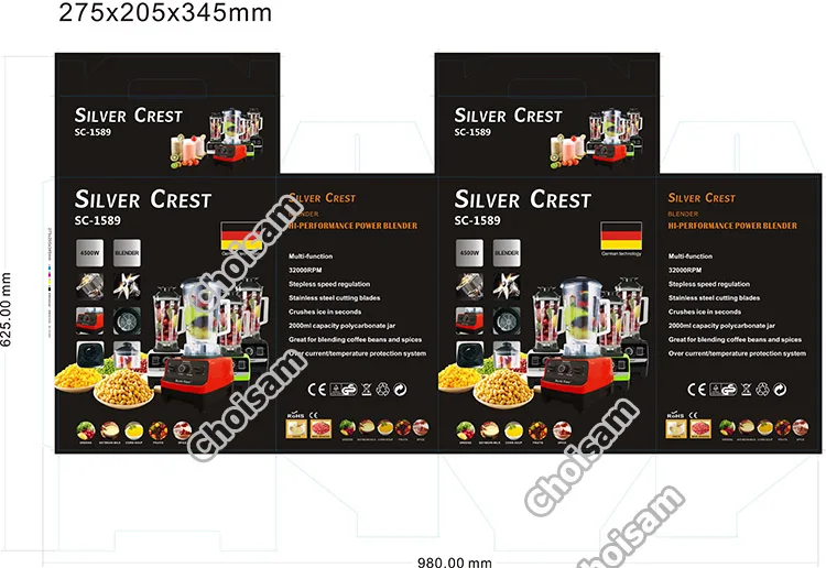 4500 Вт silvercrest коммерческие блендеры sinbo ken блендер для красоты