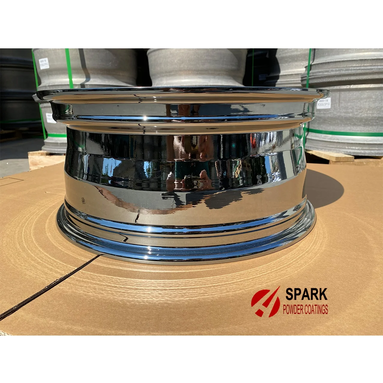 super Black Chrome Powder Coating mirror effect for wheels rims hubs bonding nano super Ghost Black chrome