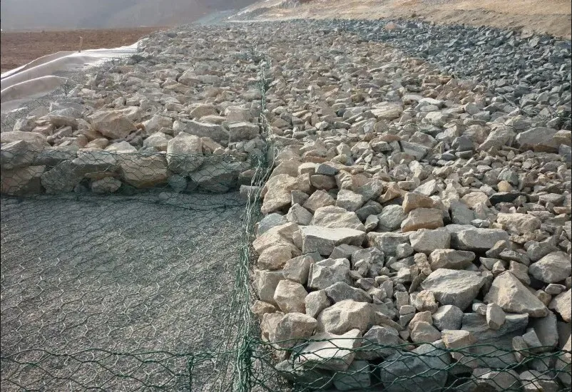 China Supplier galvanized coated flood stone gabion box price gabion mesh