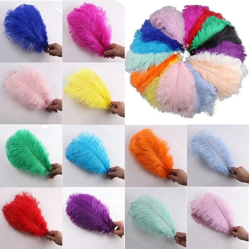 Top Sale 65-70cm Pink Ostrich Feather From South Africa For Carnival Festival