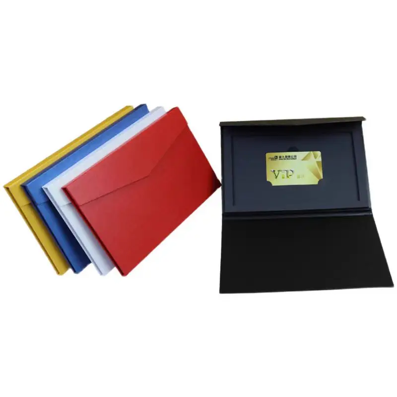 Custom Black Soft Touch Paper Magnetic Luxury Credit Card Vip Card Gift Box Packaging Boxes