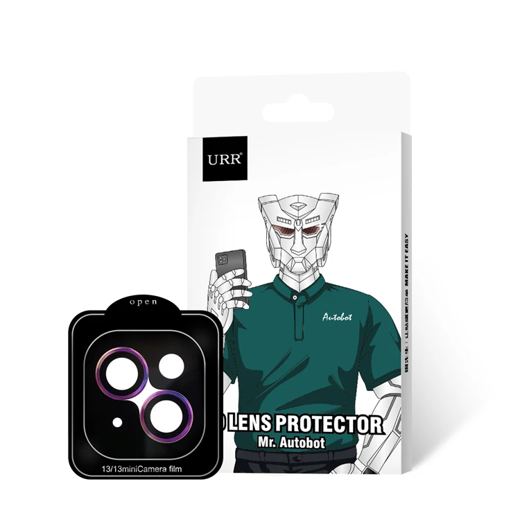 URR 3D Mobile Phone Metal Aluminum Camera Lens Protector For iPhone 12 Pro Max iPhone 12 Mini iPhone 13
