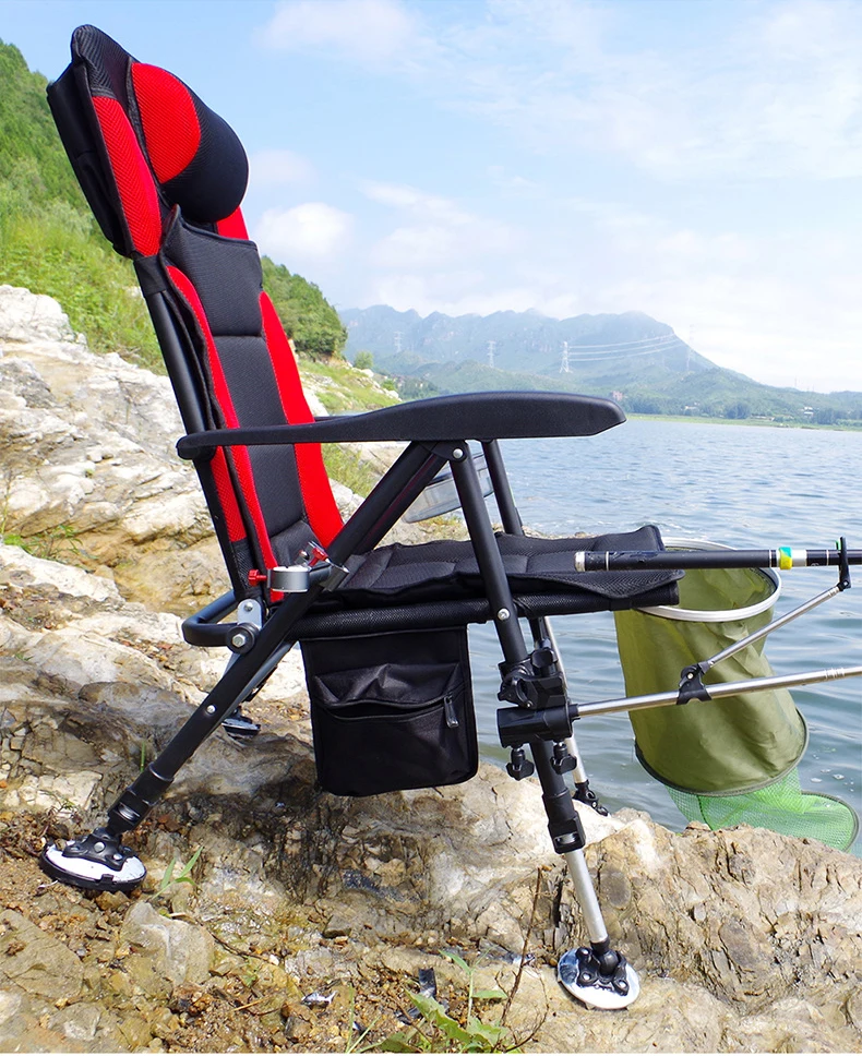 Регулируемое портативное кресло из алюминиевого сплава для пляжа, кемпинга, рыбалки на открытом воздухе
