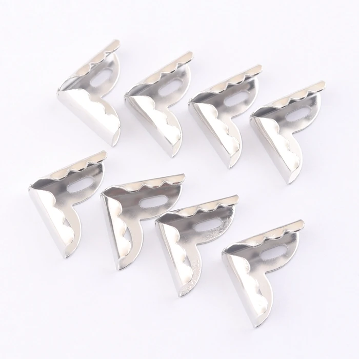 Small Decorative Metal Book Corner Protector for Album Menu Diary Cover