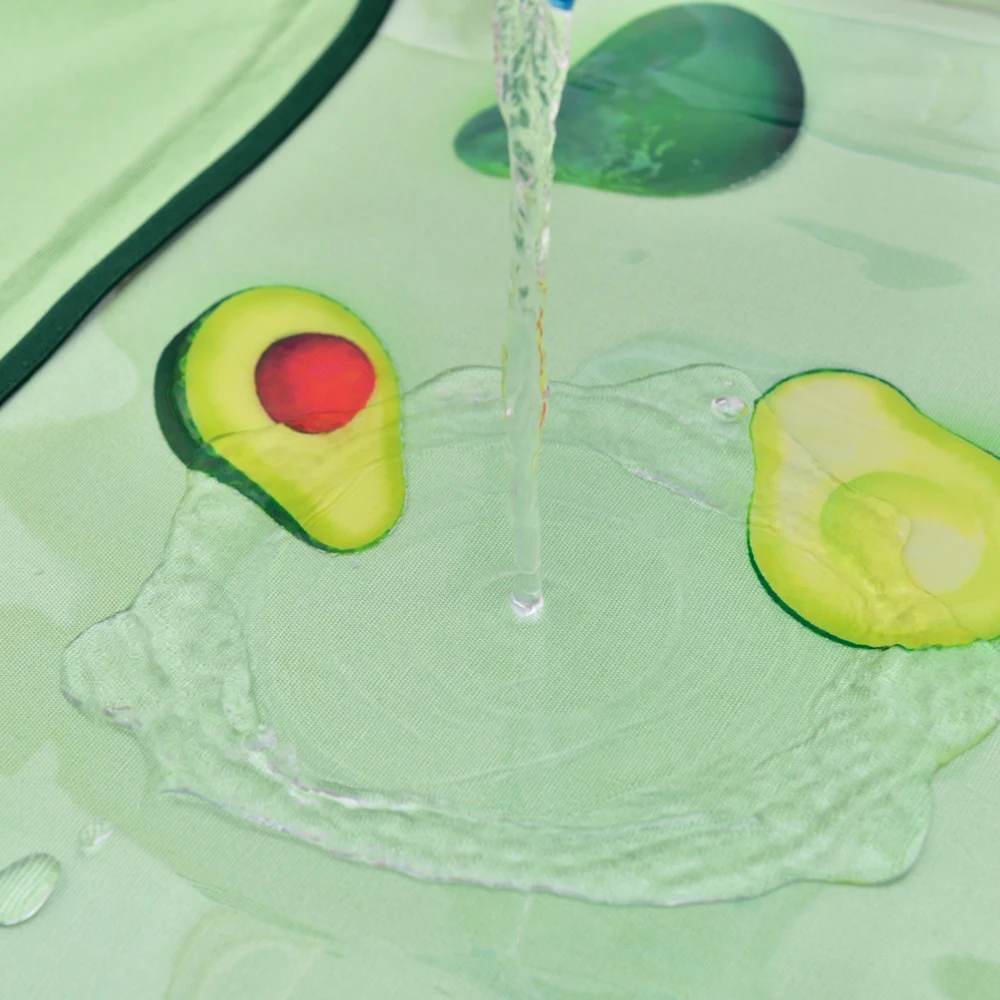 Cotton Kitchen Apron Set, Floral Print with One Front Pocket