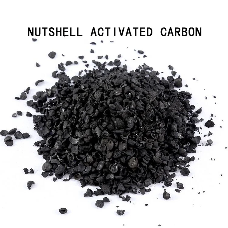 China Manufacturers Drinking Water Treatment 99.9%min Black particles Granular Nutshell activated carbon