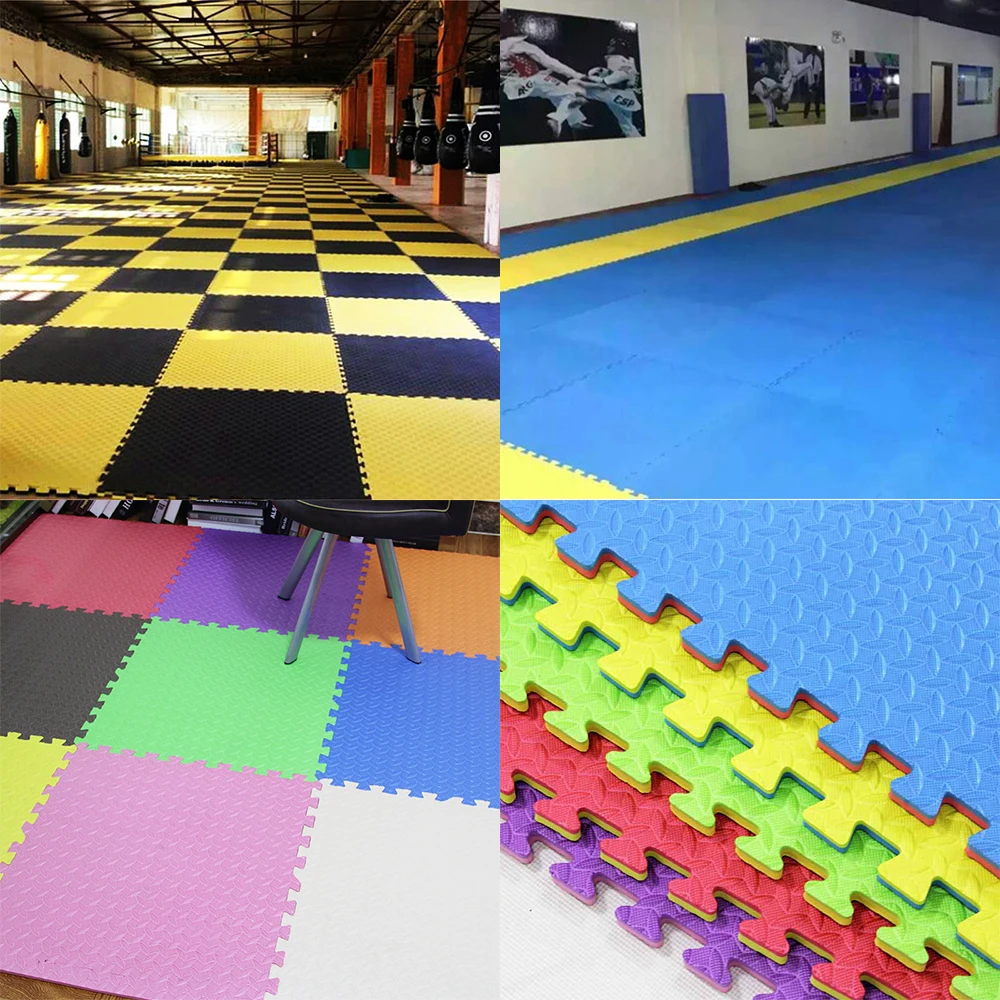 HONLOY 100X100CM tatami judo 2.5 eva foam floor mats puzzle tatami exercise mat interlocking foam eva gym mats