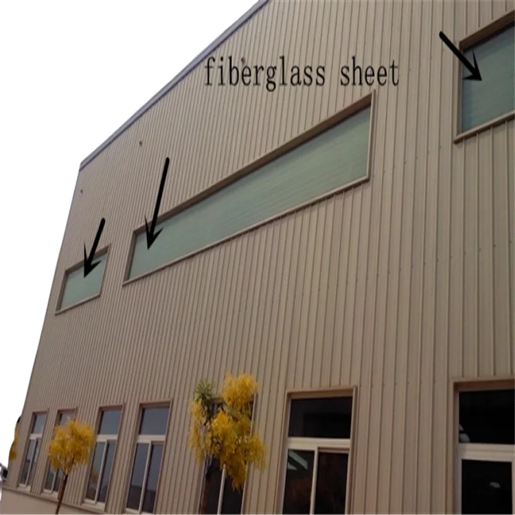 1.5mm thickness Gel Coated Transparent Fiberglass Composite FRP GRP flat plate  in roll for window