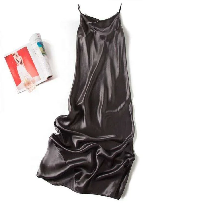 Hot Selling 100% Silk Camisole In Silk Satin Fabric  Manufacturer Charming Ladies Womens Casual Dresses