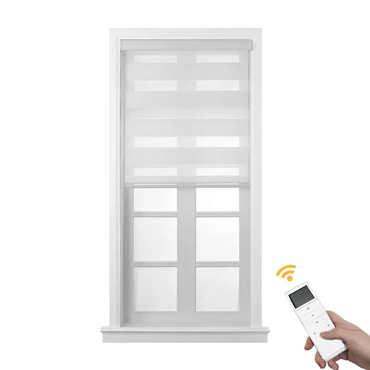 Zebra Blinds  Motorized Electric Remote tuya app Smart Window Blackout Day and Night Automatic Zebra Shade