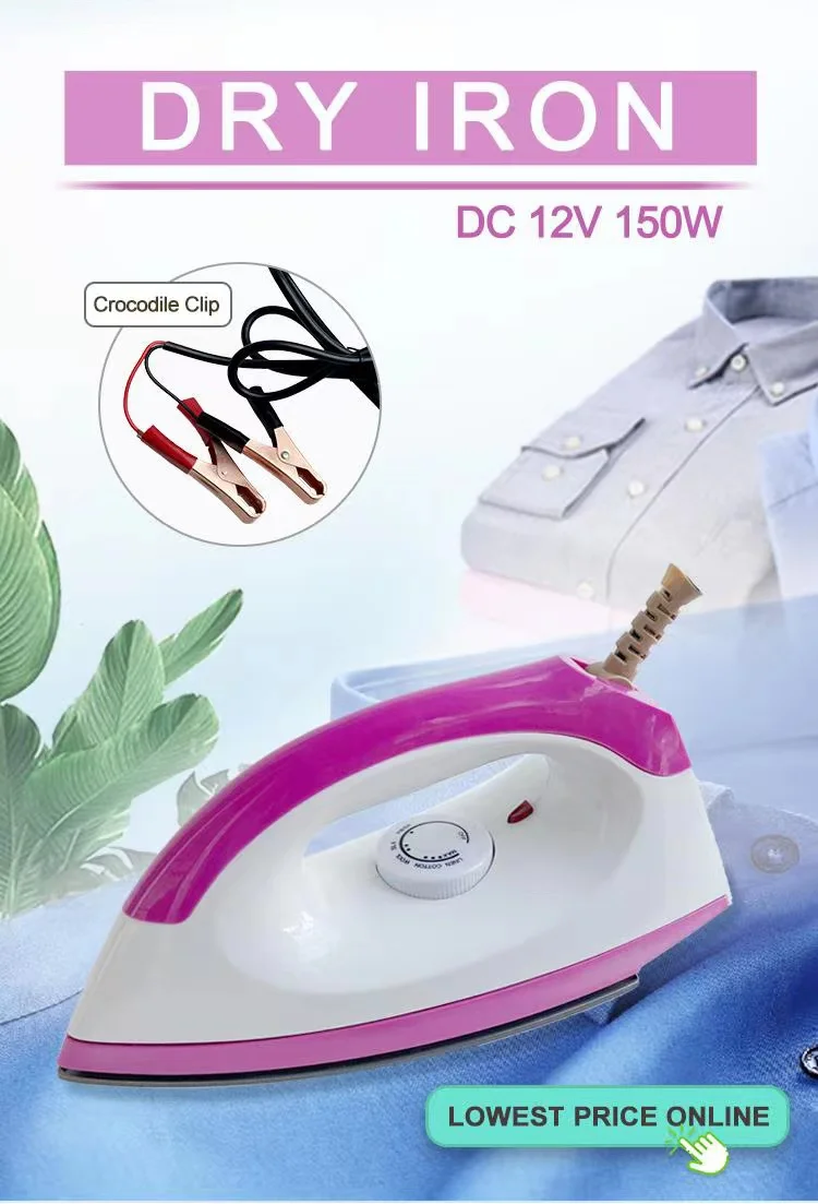 Hot selling 12V 150W Electric Iron Dry  Home Travel Iron