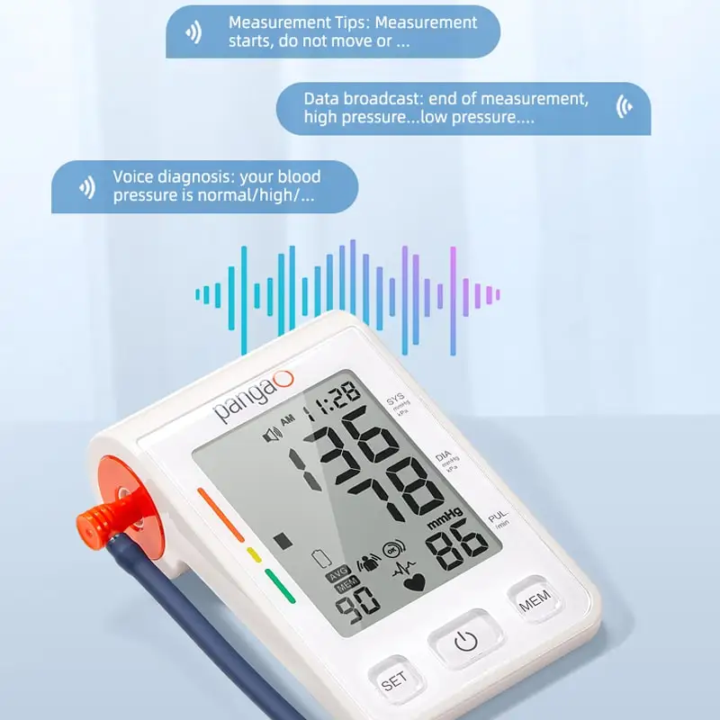 Portable smart arm cuff sphygmomanometer bp machine digital blood pressure monitor apparatus