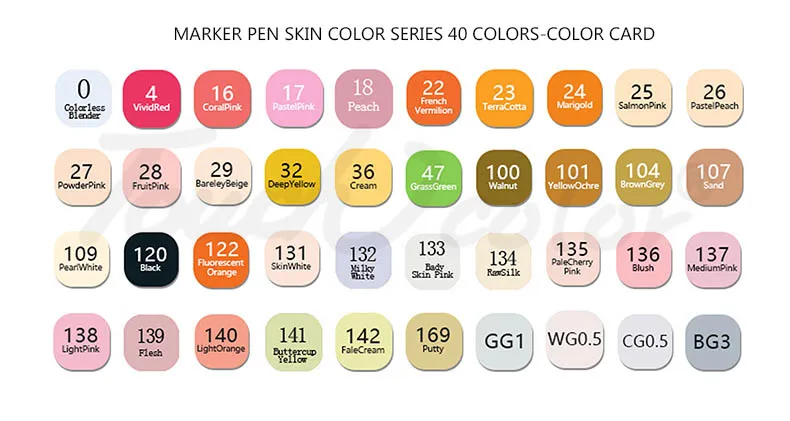 
Dual Tips Design Character Skin Painting Colorful Art Paint Marker Pen 